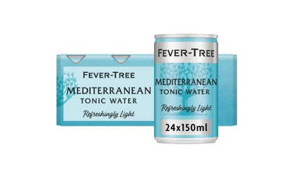 Fever-Tree Refreshingly Light Mediterranean Tonic Water 24 x 150ml cans