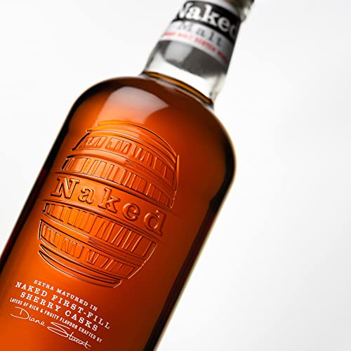 The Naked Malt | Blended Scotch Whisky | Rich and Fruity | Matured in First-Fill Oloroso Sherry Casks | 40 Percent ABV | 70 cl