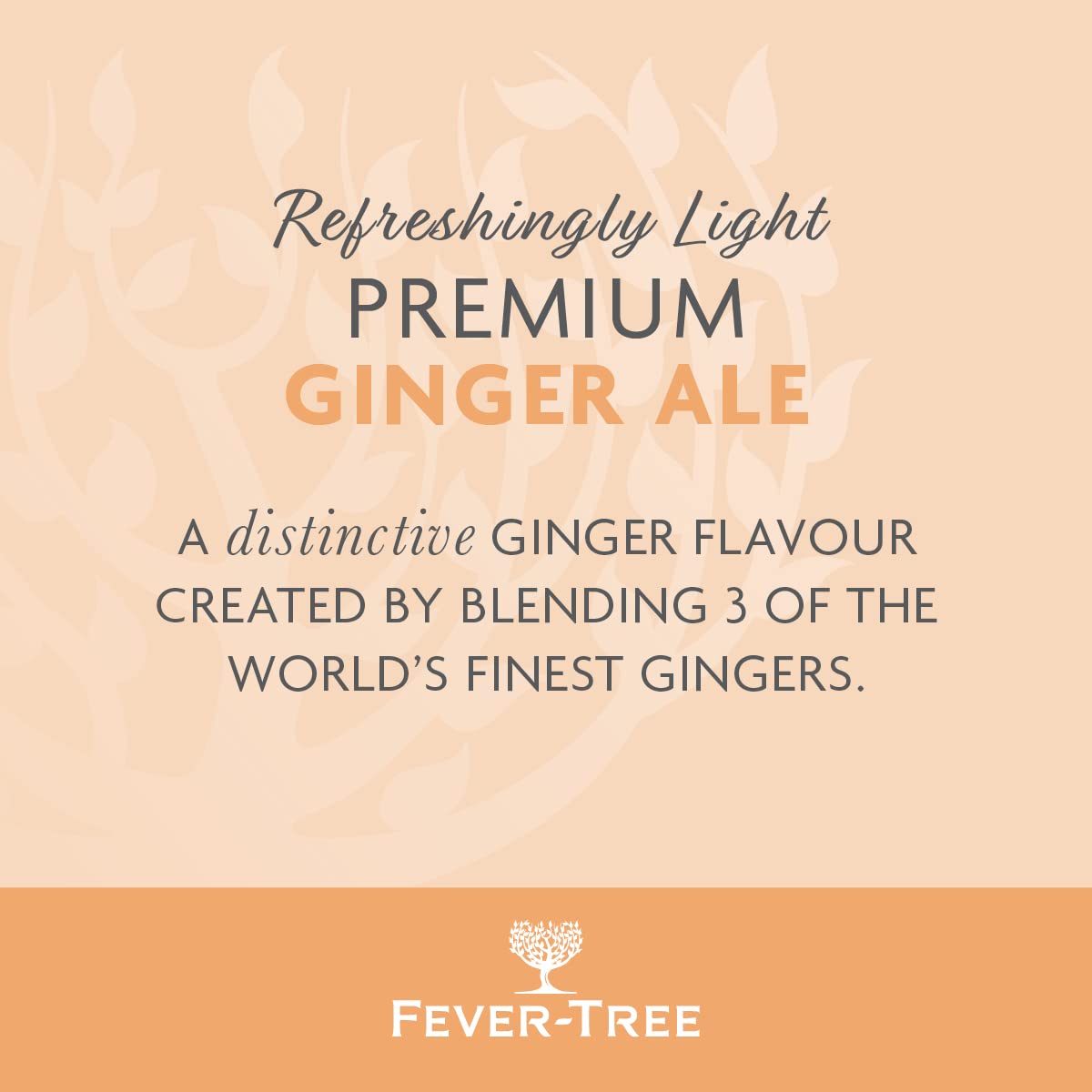 Fever-Tree Refreshingly Light Ginger Ale 24 x 150ml cans