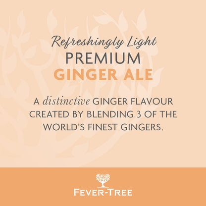 Fever-Tree Refreshingly Light Ginger Ale 24 x 150ml cans