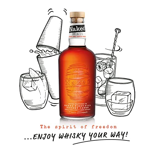 The Naked Malt | Blended Scotch Whisky | Rich and Fruity | Matured in First-Fill Oloroso Sherry Casks | 40 Percent ABV | 70 cl