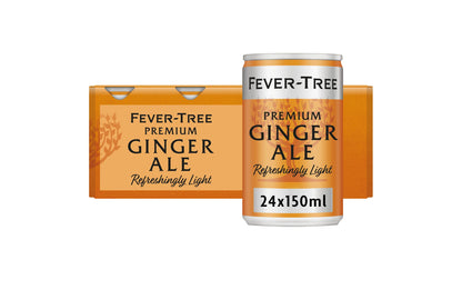 Fever-Tree Refreshingly Light Ginger Ale 24 x 150ml cans