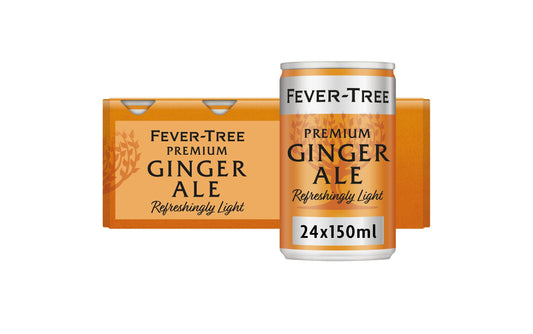 Fever-Tree Refreshingly Light Ginger Ale 24 x 150ml cans