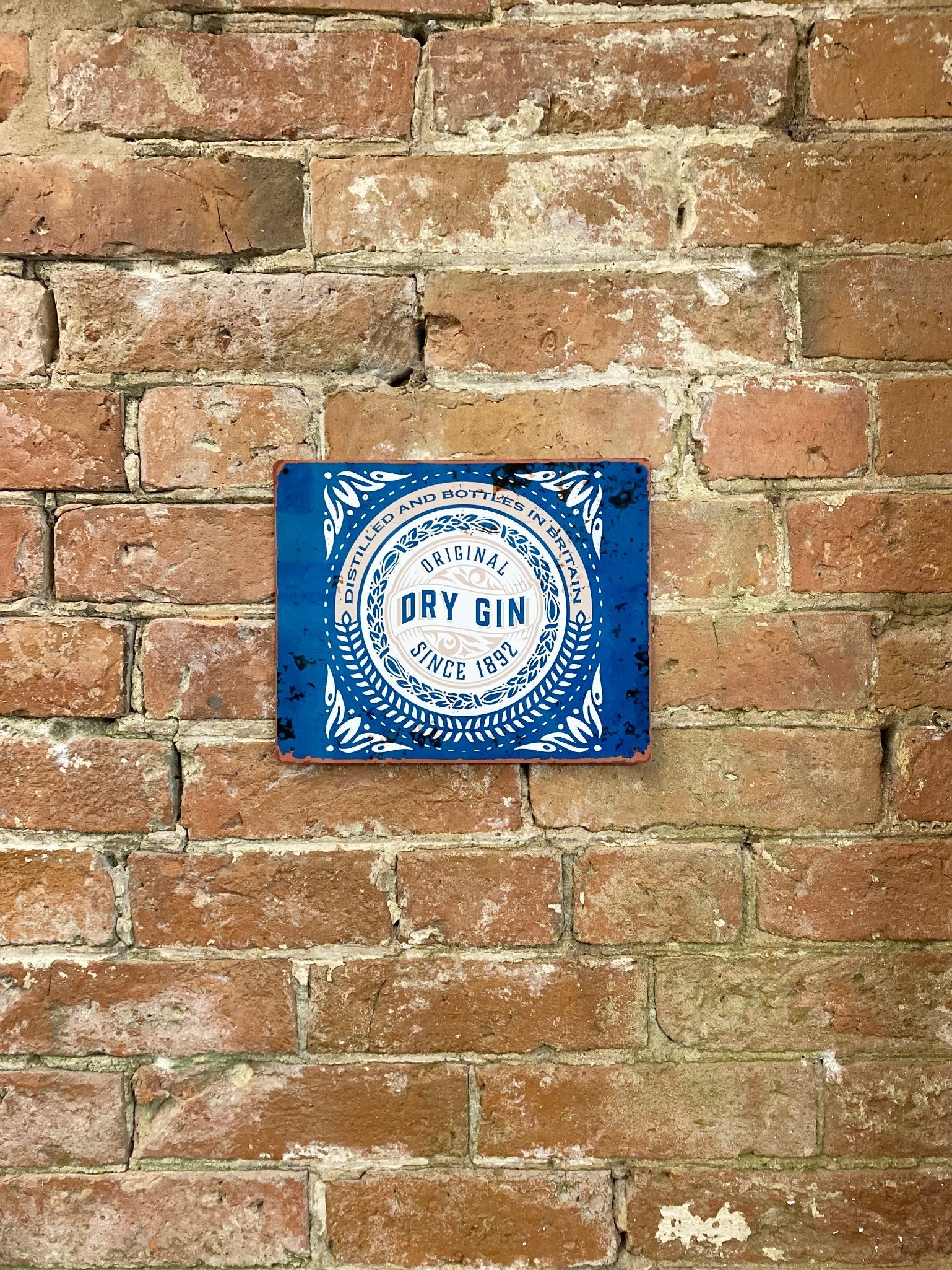 Metal Sign Plaque - Dry Gin Bar-1